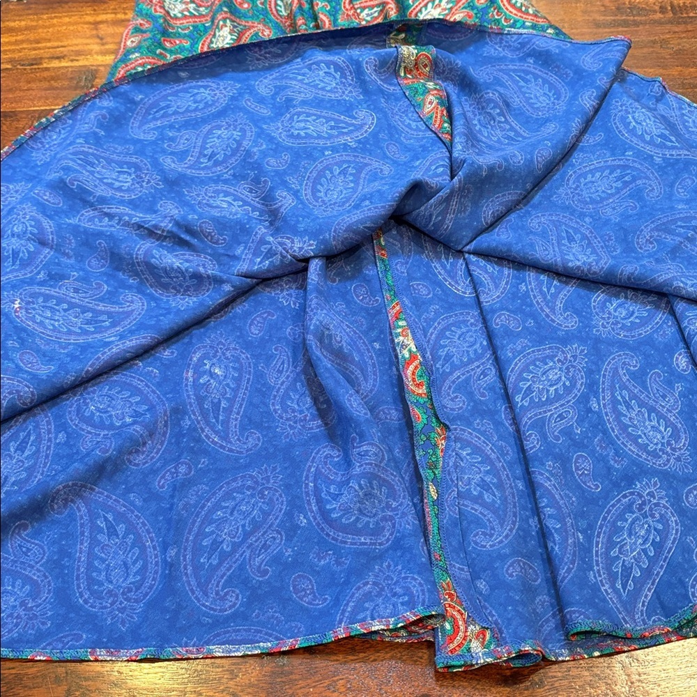 Vintage Ralph Lauren Paisley A-Line Maxi Skirt size 6 EUC - Picture 12 of 12